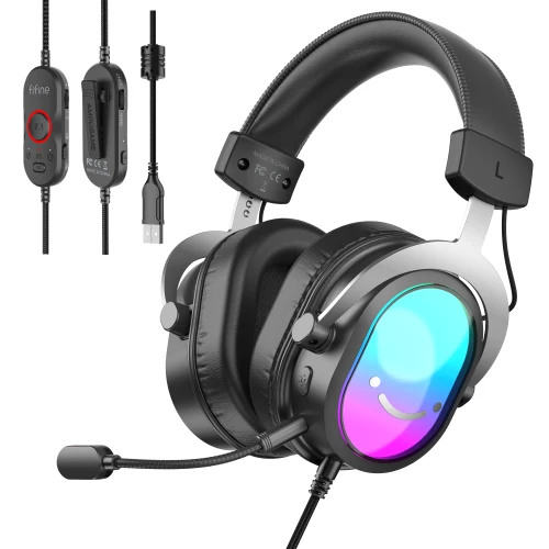 Słuchawki Fifine H16 USB 7.1 RGB Black
