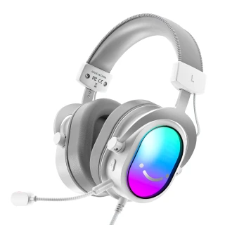 Słuchawki Fifine H16W USB 7.1 RGB White