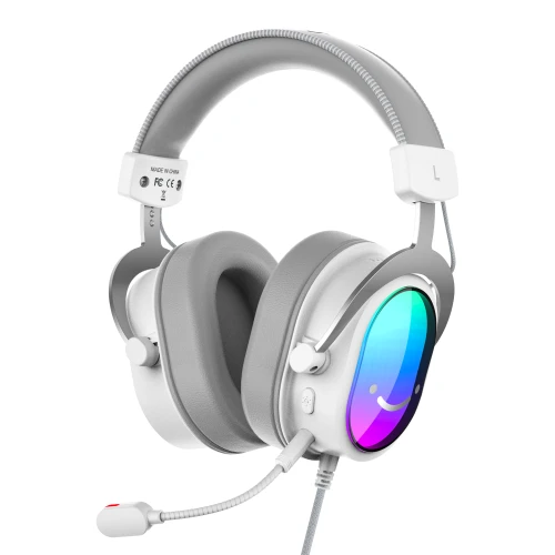 Słuchawki Fifine H16W USB 7.1 RGB White