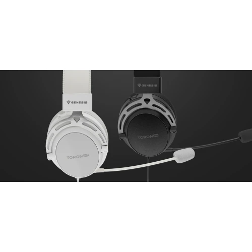 Słuchawki Genesis Toron 301 z mikrofonem Białe