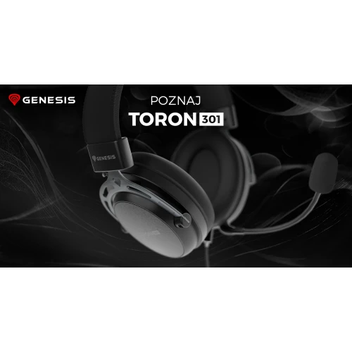 Słuchawki Genesis Toron 301 z mikrofonem Czarne