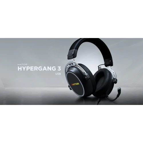 Słuchawki HATOR HYPERGANG 3 USB Wired Black
