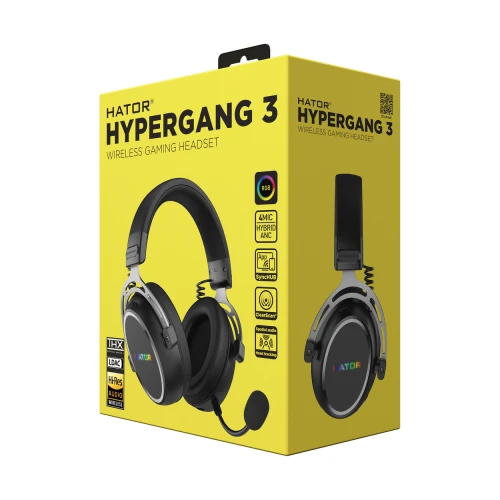 Słuchawki HATOR HYPERGANG 3 Wireless Black