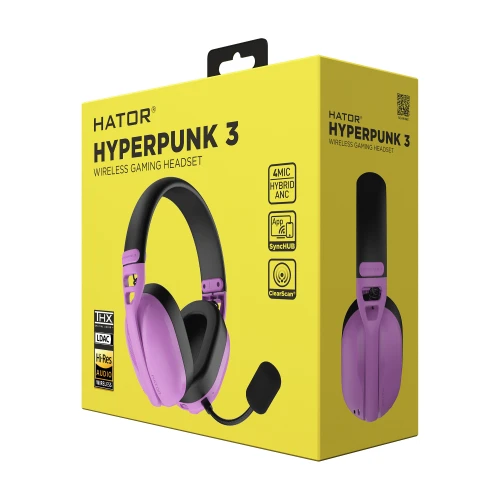 Słuchawki HATOR HYPERPUNK 3 Wireless Cyber Violet