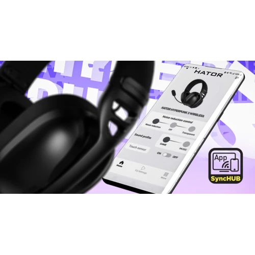 Słuchawki HATOR HYPERPUNK 3 Wireless Cyber Violet