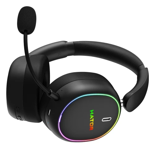 Słuchawki HATOR Phoenix 2 Wireless Hybrid ANC Black