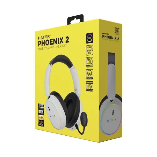 Słuchawki HATOR PHOENIX 2 Wireless White