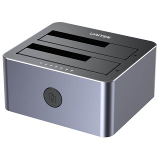 Stacja dokująca Unitek Y-3026GY01-EU HDD USB3.0 2x SATA 2,5''/3,5'' USB-C 5Gbps