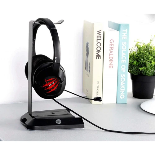 Stojak na słuchawki OneOdio Eksa W1 RGB + Karta Dźwiękowa