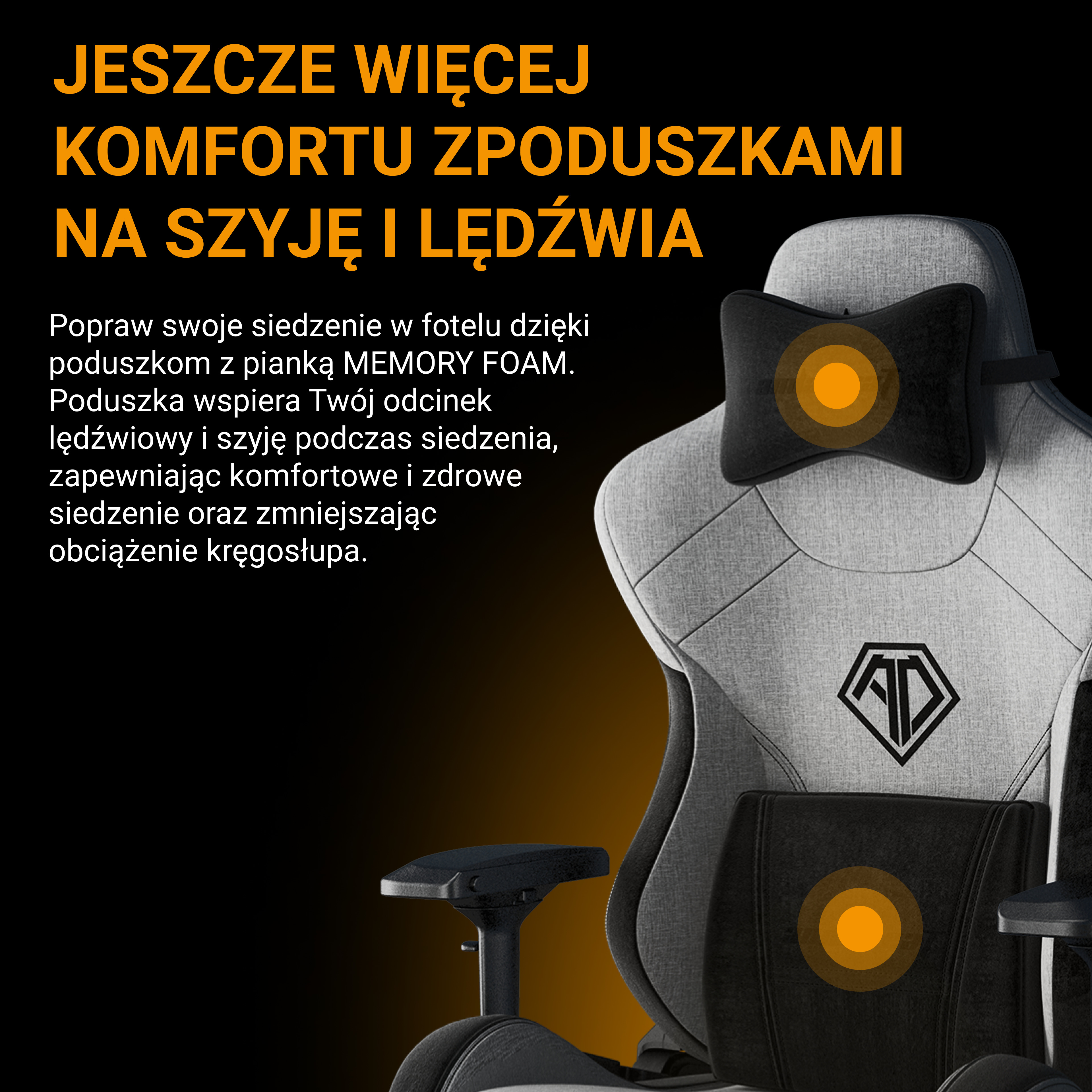 Poduszki Memory Foam Anda Seat T-Pro 2 XL
