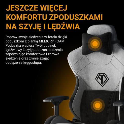 T-Pro 2 Size XL Materiałowy GreyFotel Anda Seat 