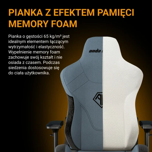 T-Pro 2 Size XL Materiałowy GreyFotel Anda Seat 