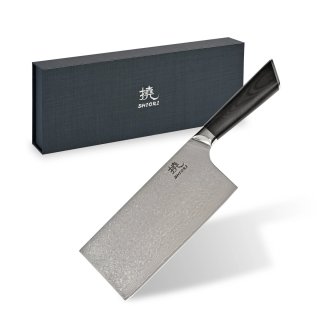 Tasak do mięsa Shiori 撓 Hiashi Haku - ze stali damasceńskiej
