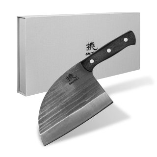 Tasak do mięsa Shiori 撓 Serb - rękojeść z G10, ostrze ze stali japońskiej AUS-10, full-tang
