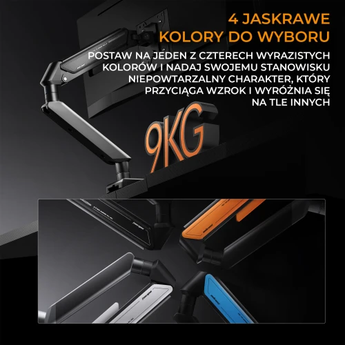 Uchwyt do monitora Anda Seat Stealth II 17-32" Biały