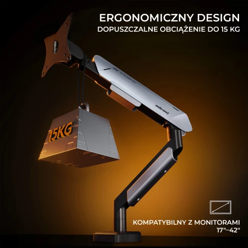 Uchwyt do monitora Anda Seat Stealth II Pro 17-42" Titanium