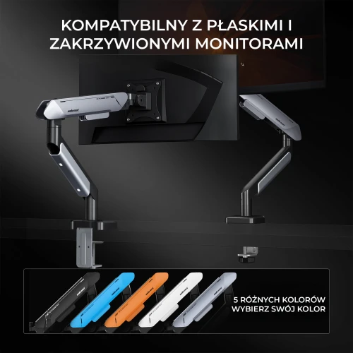 Uchwyt do monitora Anda Seat Stealth II Pro 17-42" Titanium