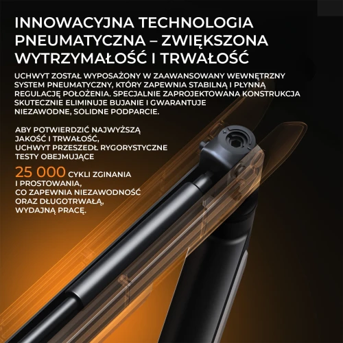 Uchwyt do monitora Anda Seat Stealth II Pro RGB 17-42" Biały