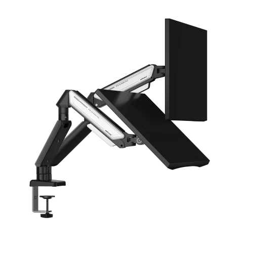 Uchwyt do monitora podwójny Anda Seat Stealth II Duo 17-32" Czarno-Biały