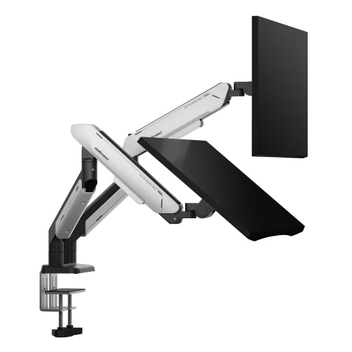 Uchwyt do monitora podwójny Anda Seat Stealth Pro II Duo 17-42" Czarno-Biały
