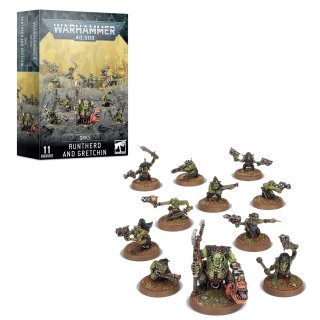 Warhammer 40000 Orks Runtherd and Gretchin
