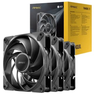 Wentylator Antec Tranquil 120mm PWM Black (3szt)