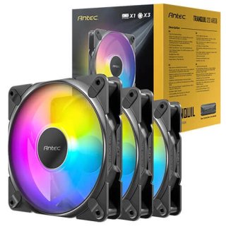 Wentylator Antec Tranquil 120mm PWM ARGB Black (3szt z kontrolerem)