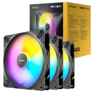 Wentylator Antec Tranquil 140mm PWM ARGB Black (3szt z kontolerem)