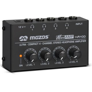 Wzmacniacz słuchawkowy MOZOS HA400 4-Kanałowy