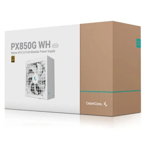 Zasilacz DeepCool PX850G 850W 80 Plus Gold ATX 3.0 PCIe 5.0 White