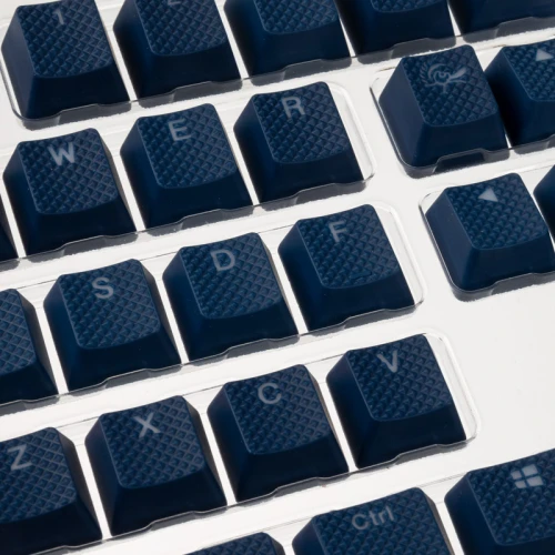 Zestaw gumowych nakładek na klawisze, gumowane do podświetlenia - ciemnoniebieski
