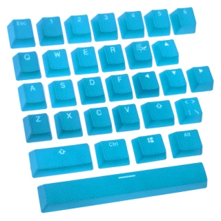 Zestaw gumowych nakładek na klawisze, gumowane do podświetlenia - niebieskie