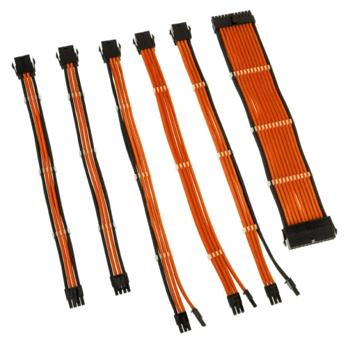 Zestaw przedłużaczy Kolink Core Adept Braided Cable Extension Kit - Orange