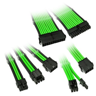 Zestaw przedłużaczy Kolink Core Adept Braided Cable Extension Kit - Green