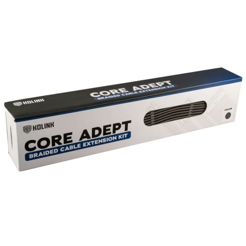 Zestaw przedłużaczy Kolink Core Adept Braided Cable Extension Kit - Gunmetal
