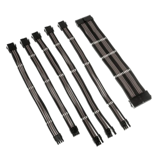 Zestaw przedłużaczy Kolink Core Adept Braided Cable Extension Kit - Black/Gunmetal