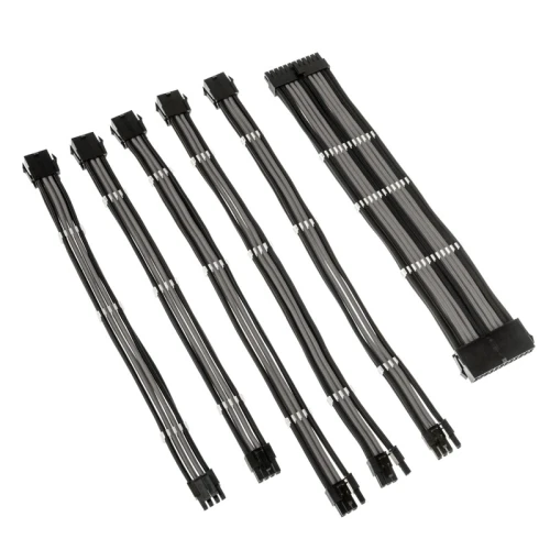 Zestaw przedłużaczy Kolink Core Adept Braided Cable Extension Kit - Black/Gray