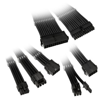 Zestaw przedłużaczy Kolink Core Adept Braided Cable Extension Kit - Black